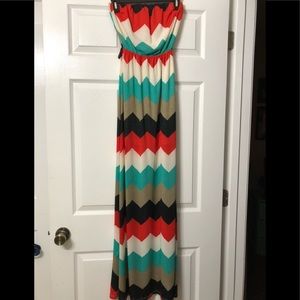 Maxi Chevron dress